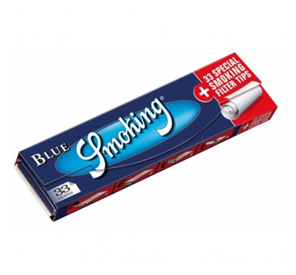 Бумага сиг. SMOKING King Size Blue+Filter Tips (33х24)