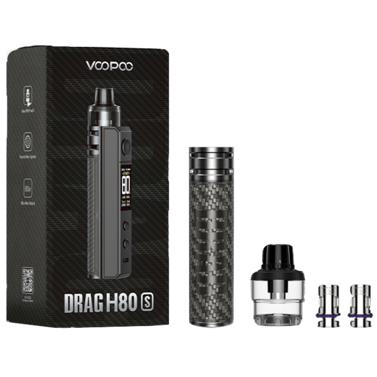 Voopoo DRAG H80s Pod Kit 80W Red