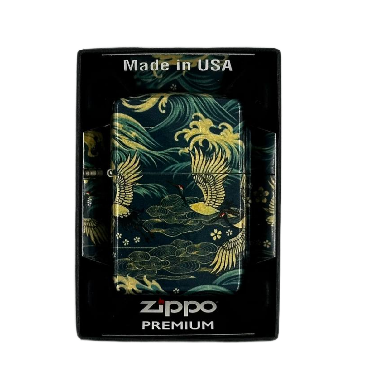 ZIPPO/48684 Eastern покр.540 Tumbled Brass, лат/сталь, зеленая