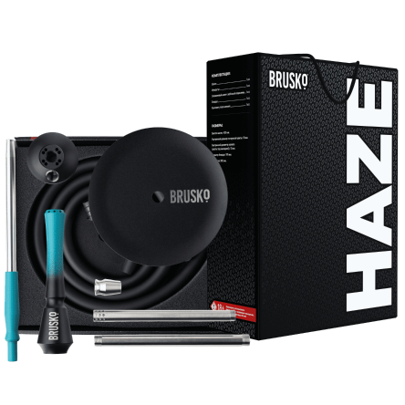 Кальян BRUSKO HAZE INDIGO (Чёрно-бирюзовый)