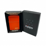 ZIPPO/49475 ZL Classic с покр. Metallic Red, латунь/сталь, красная, матов., 38x13x57 мм