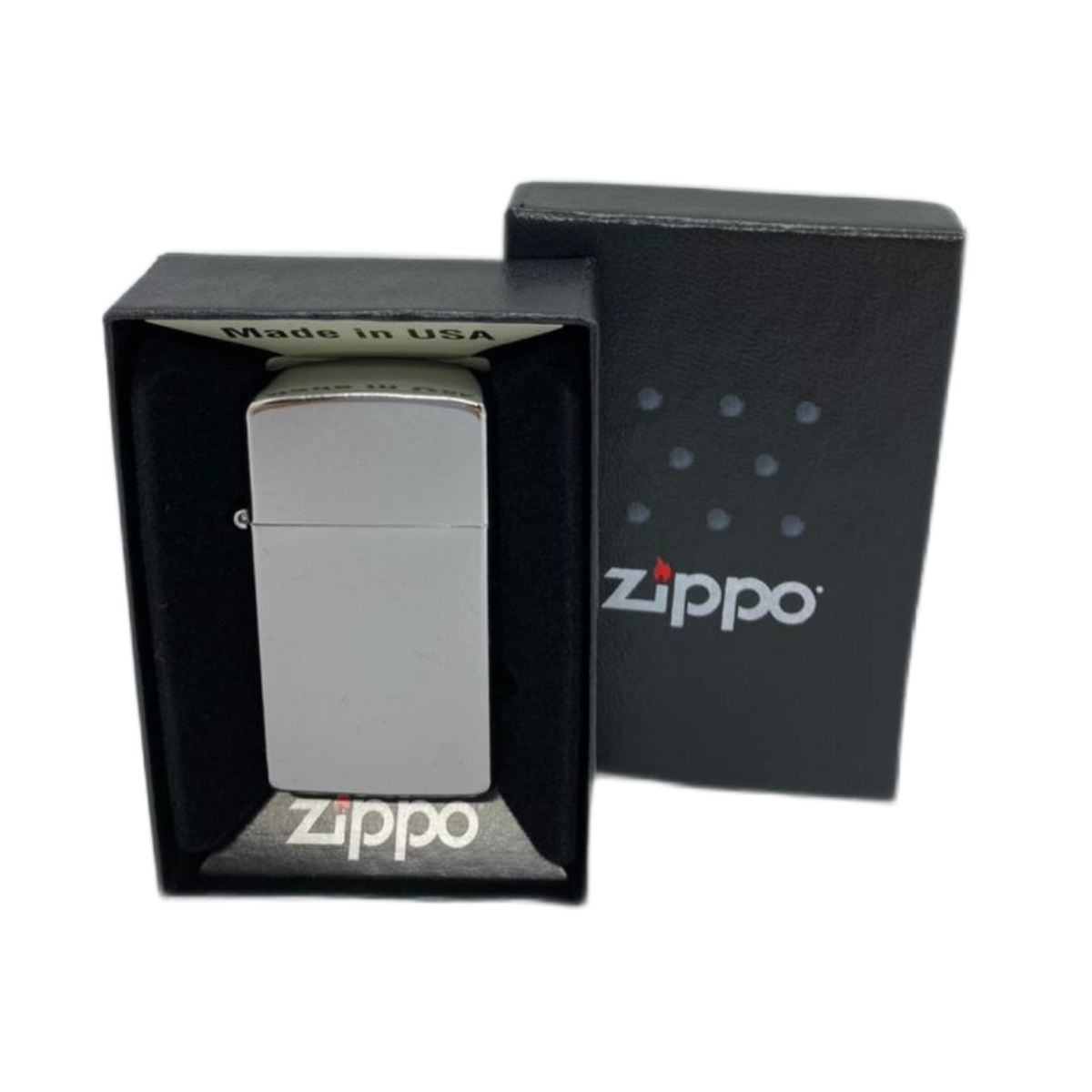 ZIPPO/1607 Slim покр.Street Chrome лат-сталь, сереб,мат.