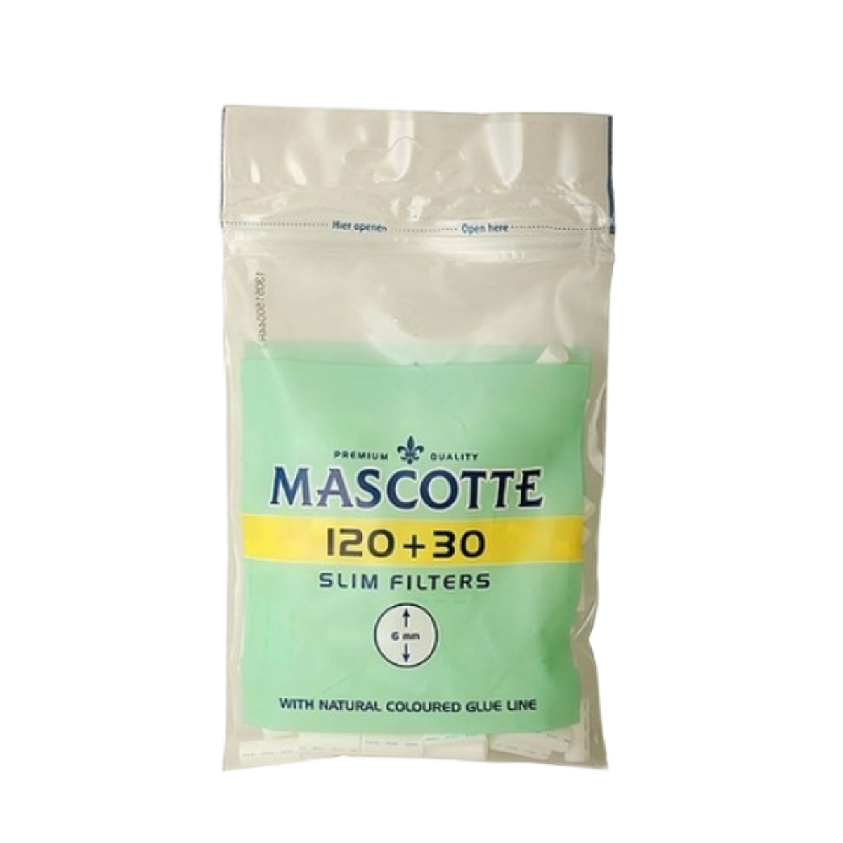 Фильтры сиг. MASCOTTE Slim Filters (6мм/15мм) 150шт. (120+30)