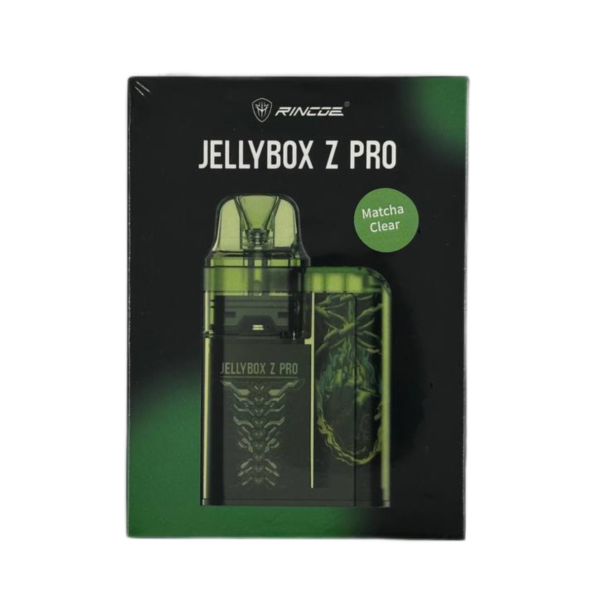 RINCOE Jellybox  Z Pro 600mAh Pod Kit Matcha Clear RK-034MC