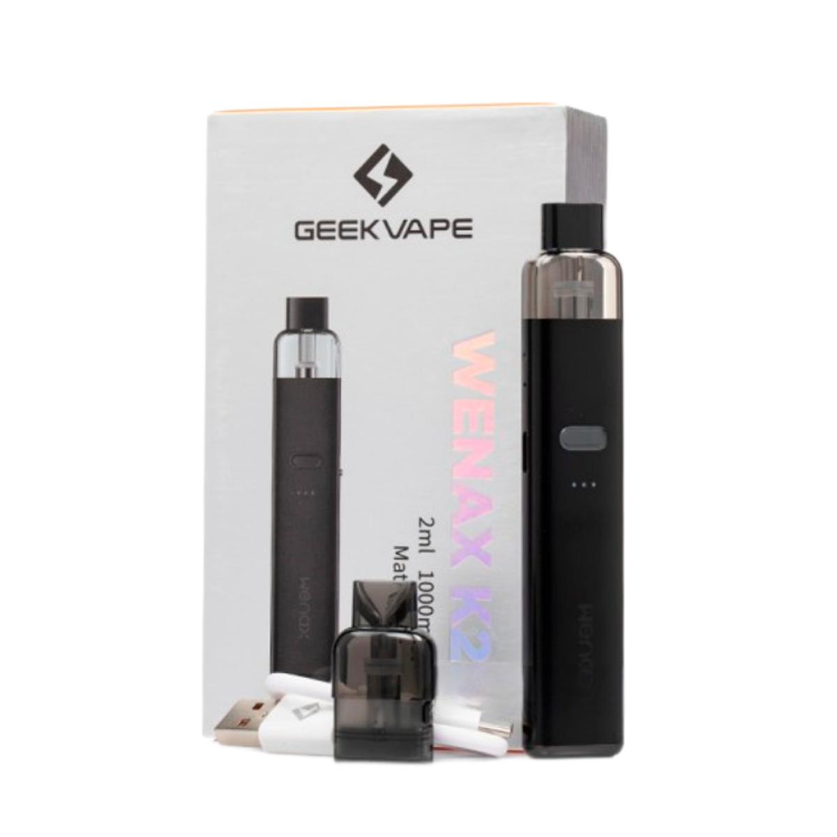 Geek Vape Wenax K2 Pod 1000mAh Kit Glossy Matte Gunmetal GV-160D