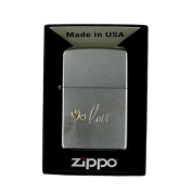 ZIPPO/48725 Love Design покр.Satin Chrome, лат/сталь, серебро