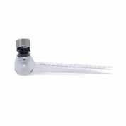Трубка стекл. Прозрачная шар D2.5/L11 см. PG-455