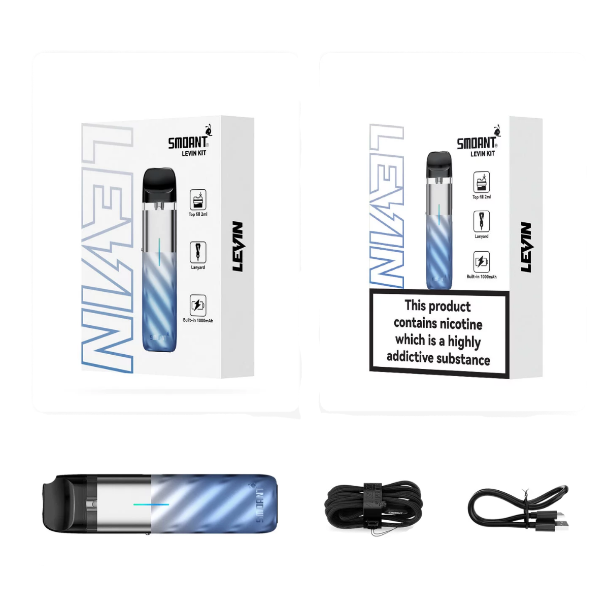 SMOANT Levin 1000mAh Pod Kit Sky blue KL-070-SB