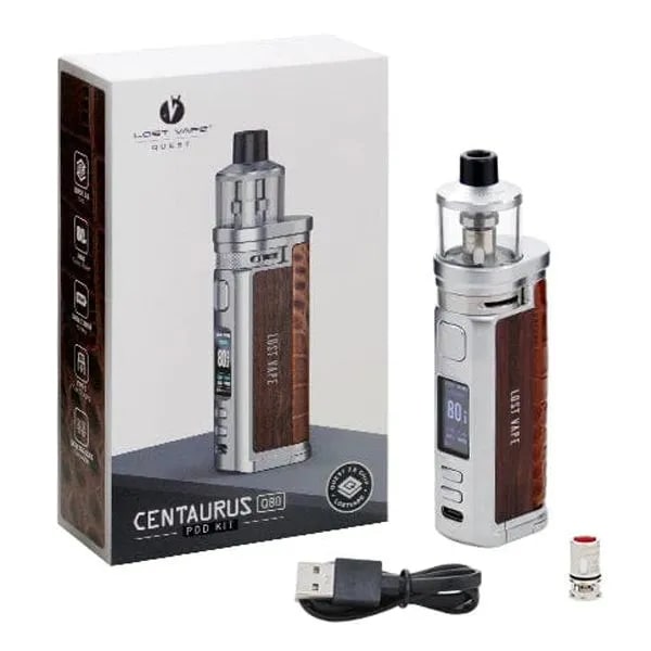 Lost Vape Centaurus Q80 Pod Kit LSVP-75-C SS/Walnut Wood