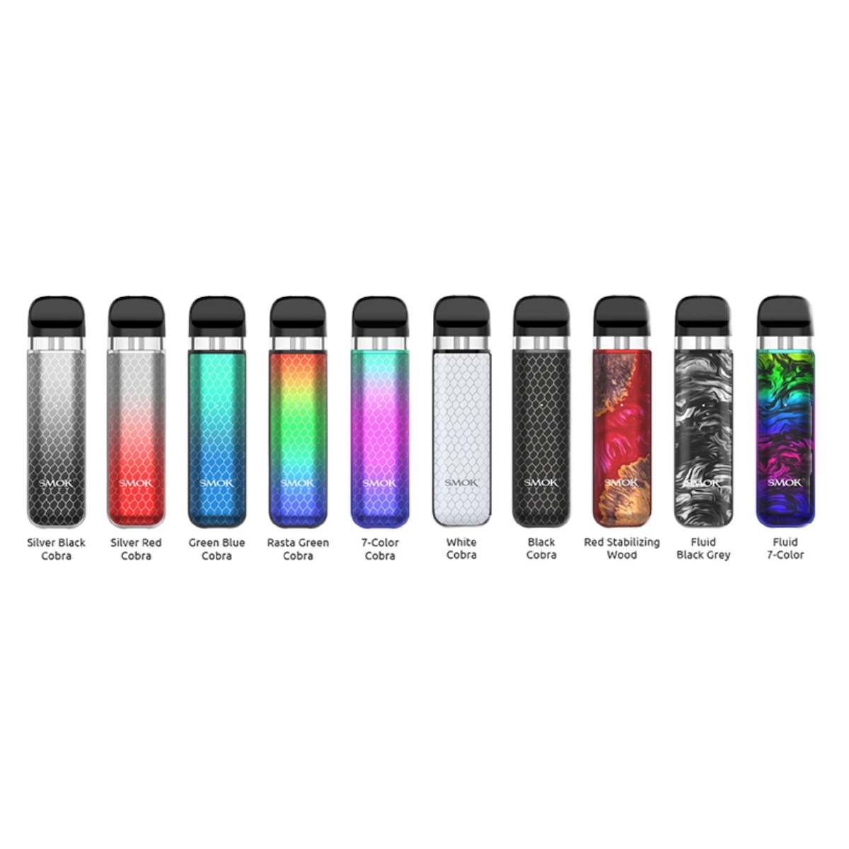 SMOK Novo 2X 800mAh Pod Kit Black Cobra SMOK-140G