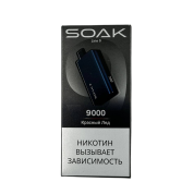 SOAK 9 LINE 9000 Красный лёд 2%