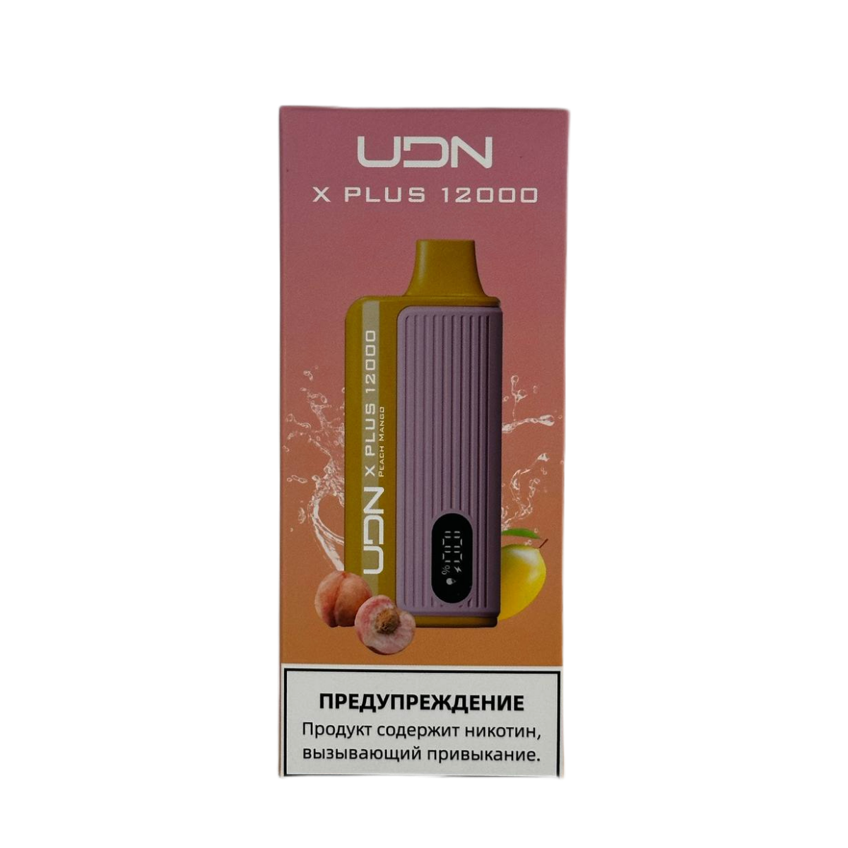 UDN BAR X PLUS 12000 Персик манго 2%
