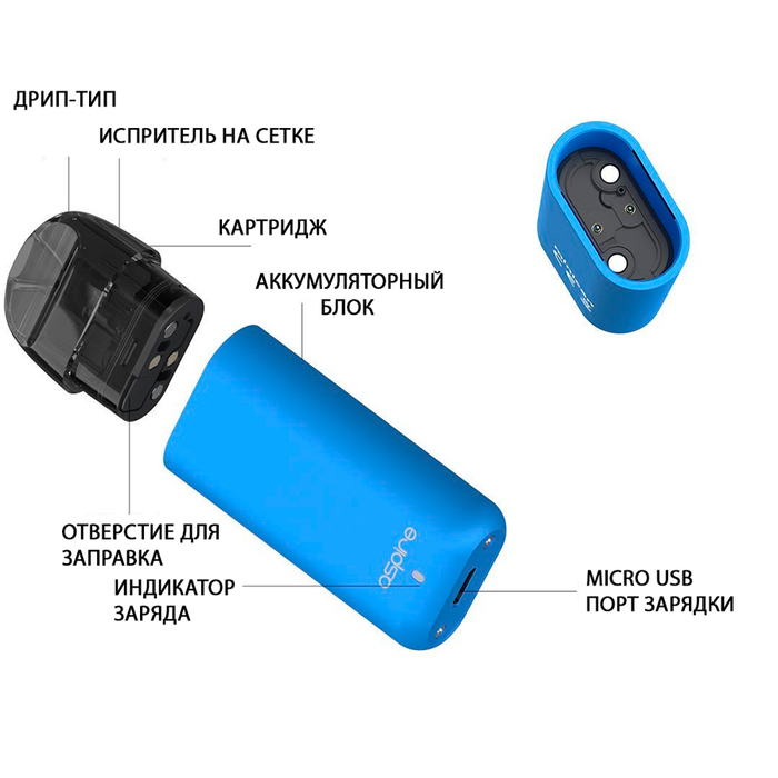BRUSKO MINICAN 350mAh Фиолетовый