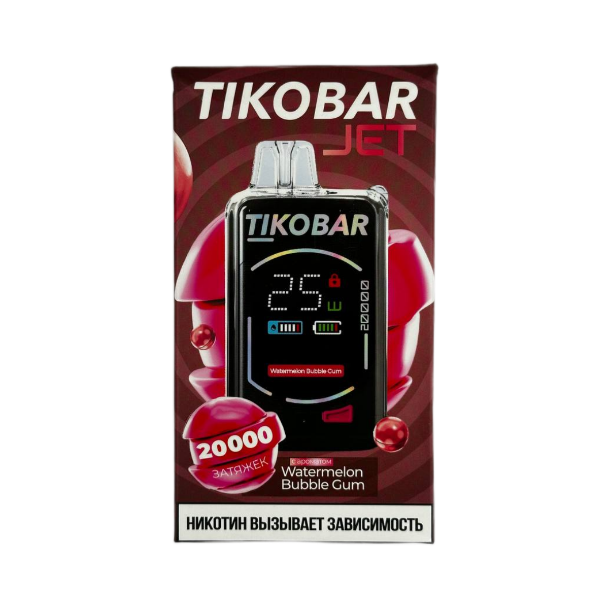 TIKOBAR JET 20000 Арбузная жвачка 2%