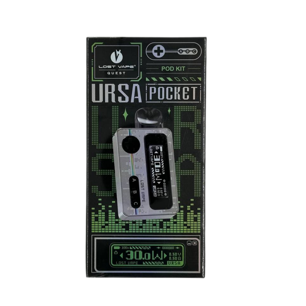 Lost Vape Ursa Pocket 1200mAh Silver Storm / Серебристый
