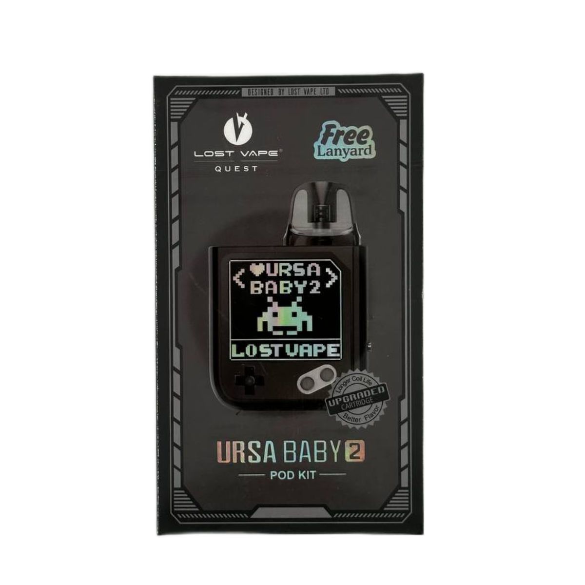 Lost Vape Ursa Baby 2 Pod Kit 900mAh Черный Х Пиксель