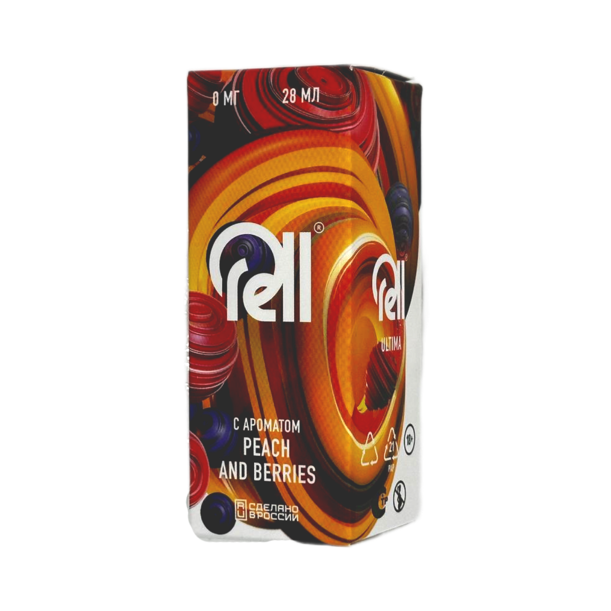RELL ULTIMA + Nicobooster б/никотина Персик и ягоды 30мл.0мг.