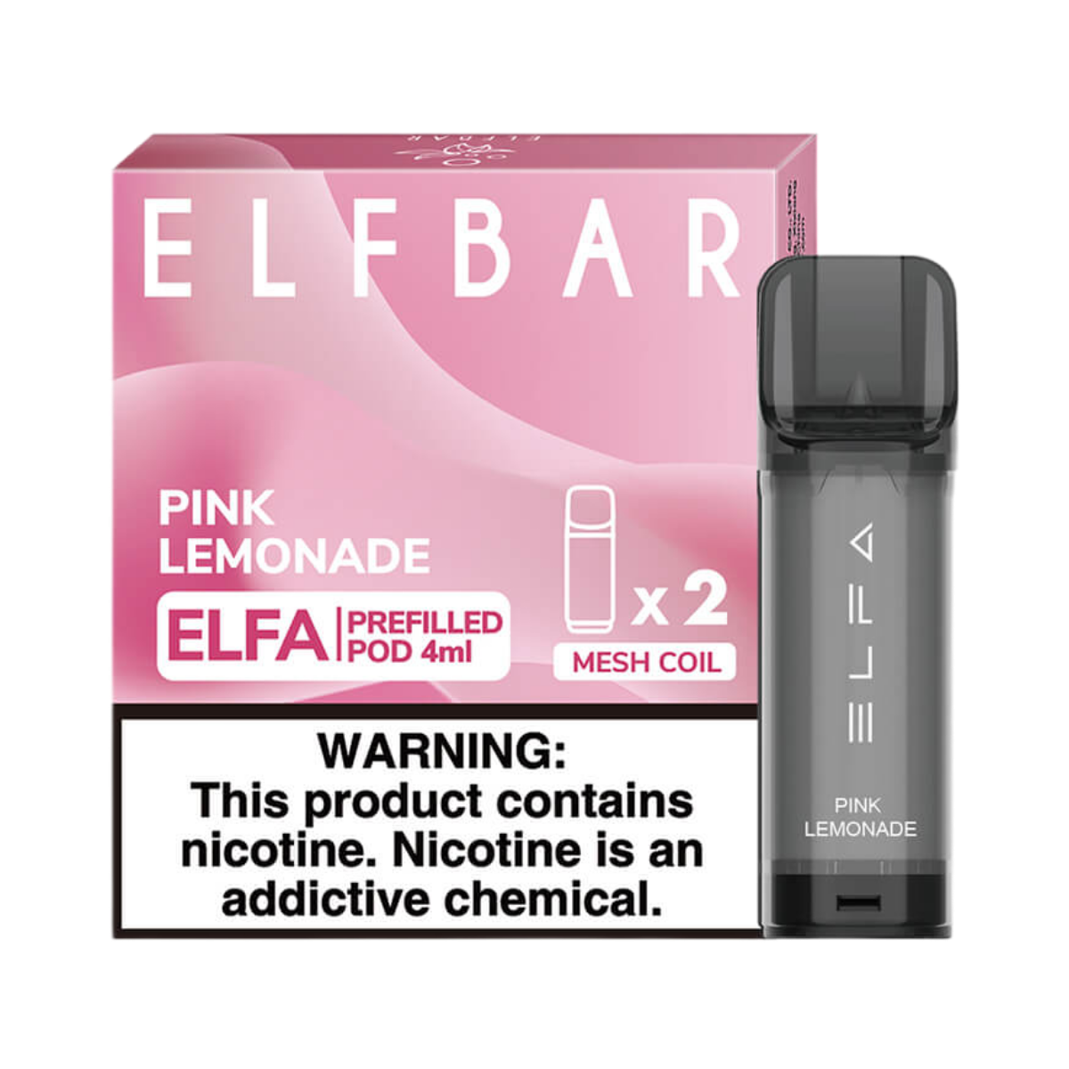 Картридж ELFBAR Розовый лимонад 4мл х 2шт