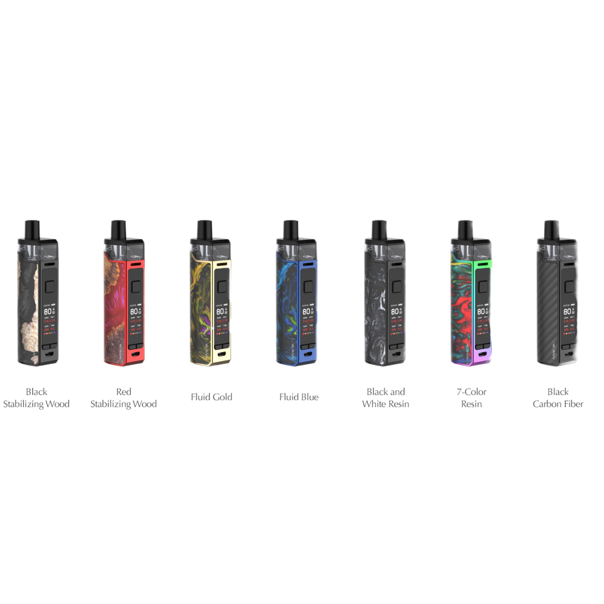 SMOK RPM 80 3000mAh Pod-Mod Kit SMOK-039F Black Carbon Fiber