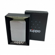 ZIPPO/230 Vintage series 1937, покр.Brushed Chrome, лат-сталь, серебр. матов.