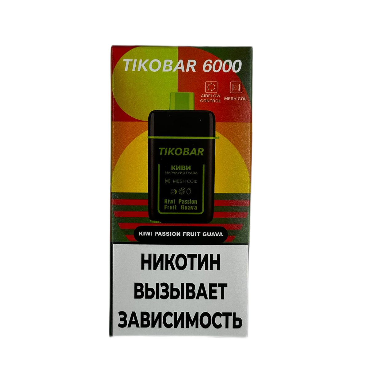 TIKOBAR 6000 Киви маракуйя гуава 2%