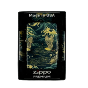 ZIPPO/48684 Eastern покр.540 Tumbled Brass, лат/сталь, зеленая