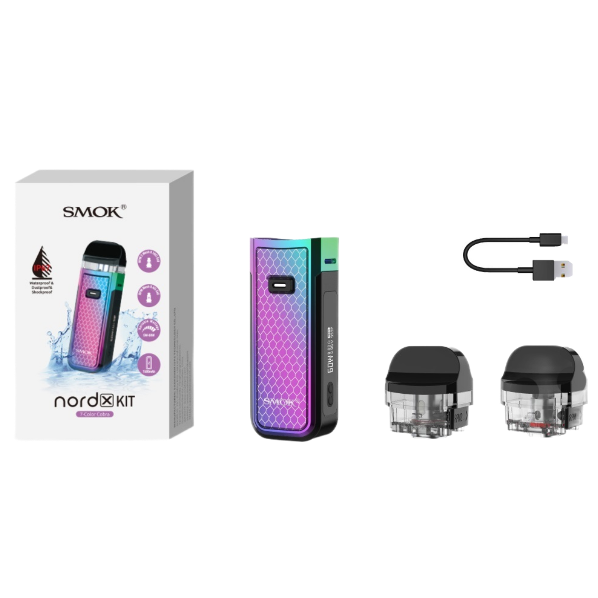 SMOK NORD X 1500mAh Pod Kit SMOK-068E Fluid Blue