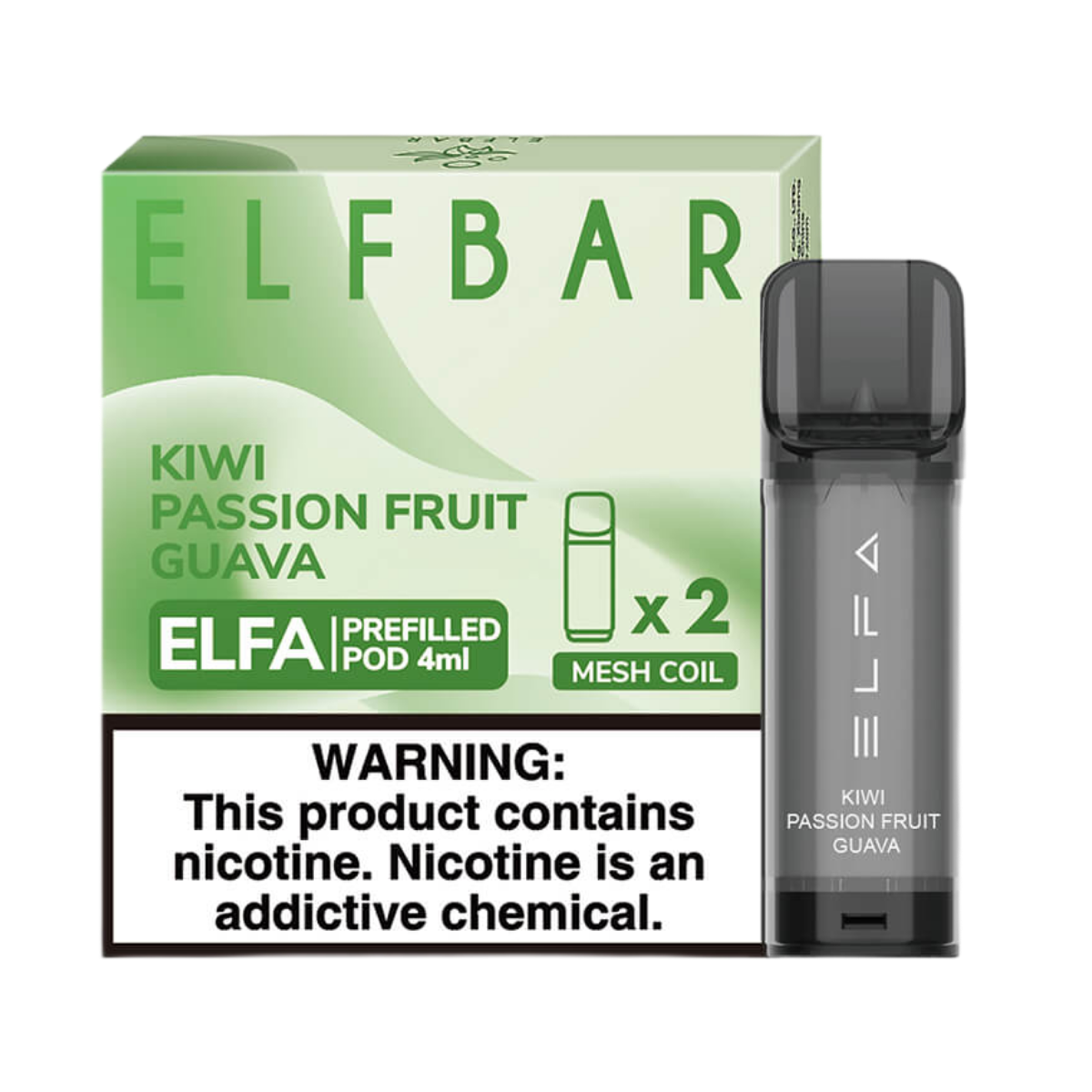 Картридж ELFBAR Киви маракуйя гуава 4мл х 2шт