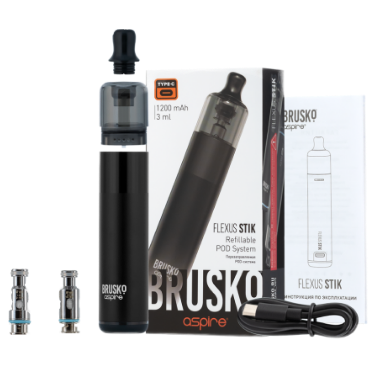 BRUSKO FLEXUS STIK 1200 mAh Красный