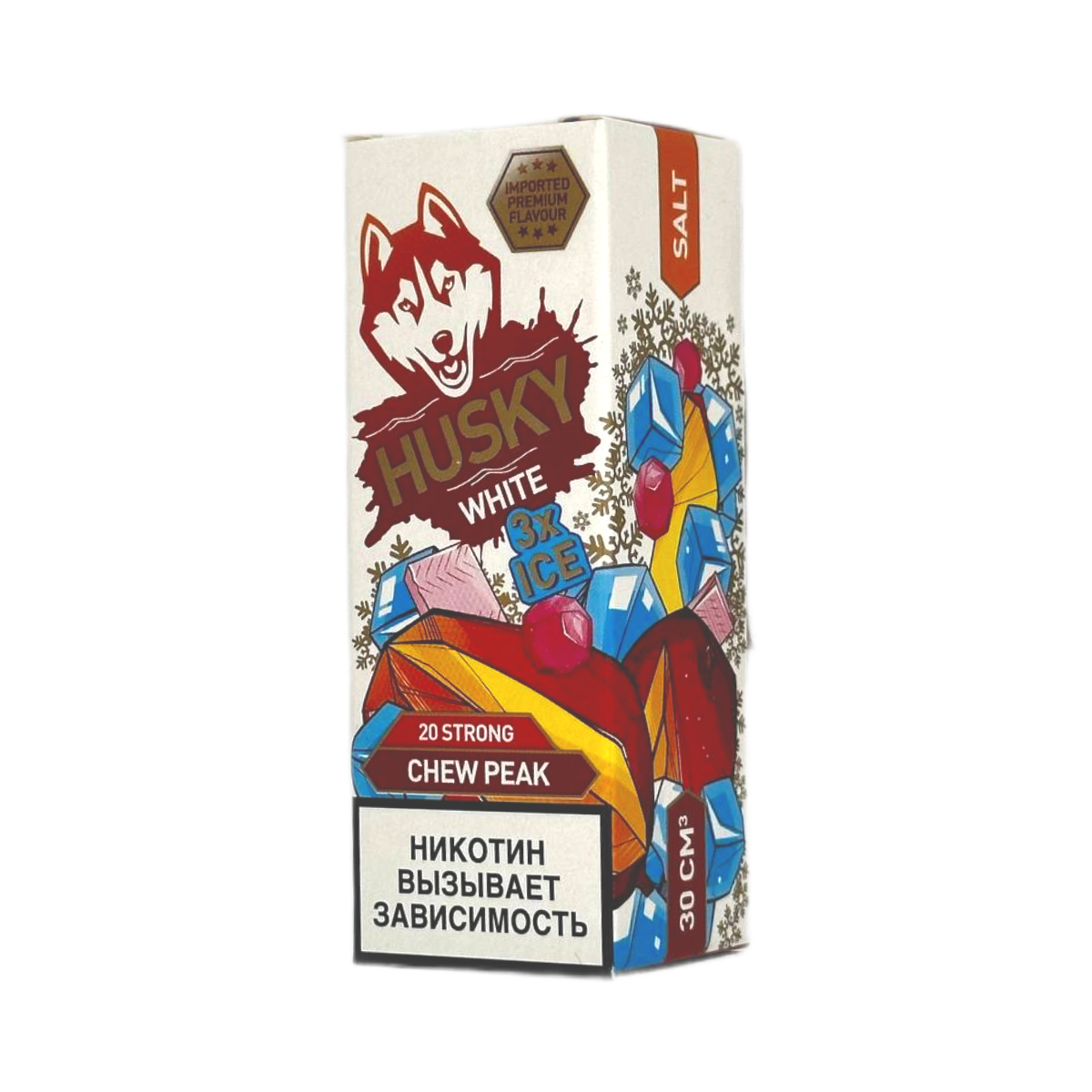 HUSKY SALT strong   WHITE Ледяная жвачка с манго 30мл.20мг.