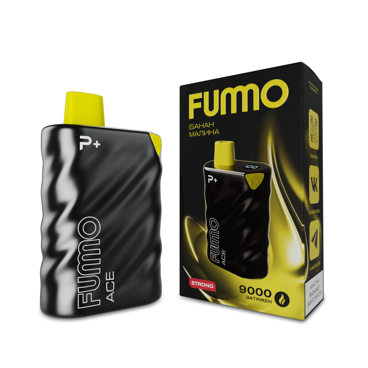 FUMMO ACE 9000 Банан малина 2%