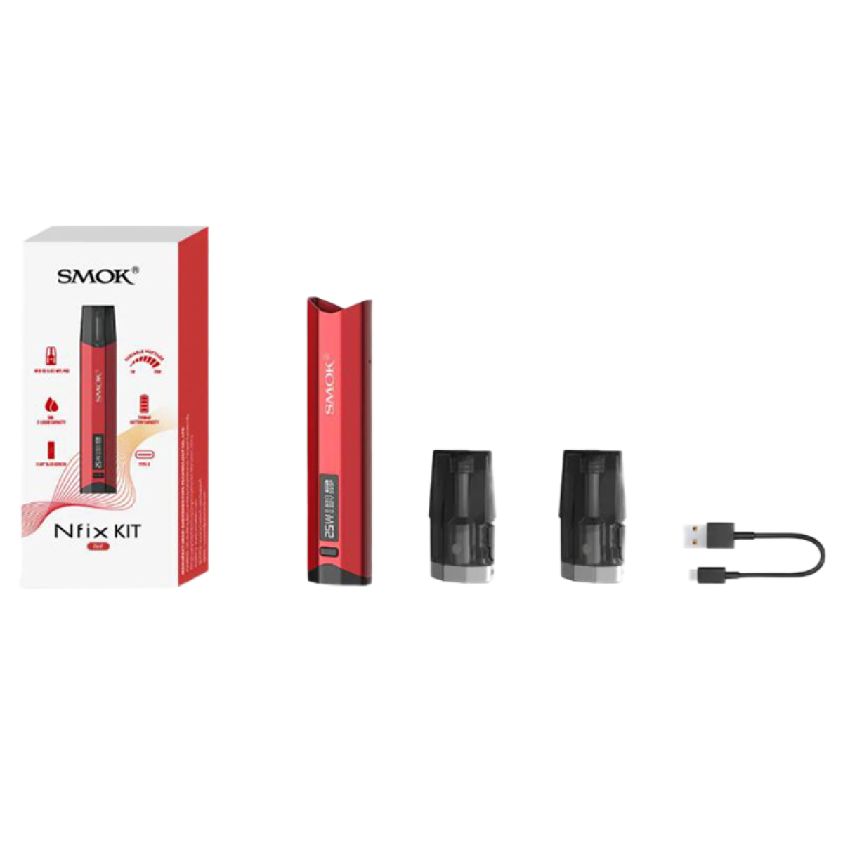 SMOK Nfix 700mAh Pod Kit SMOK-045E Red