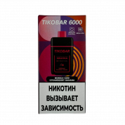 TIKOBAR 6000 Клубнично банановая жвачка 2%